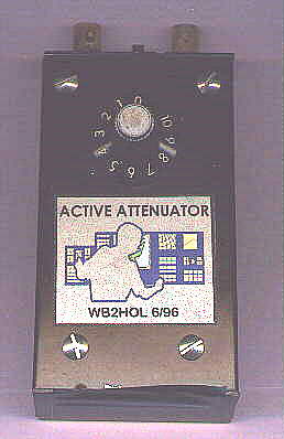 Front panel of Active Attenuator